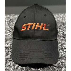 STIHL Hat Cap Snapback Mens Adjustable Black Chainsaw Lumberjack Workwear
